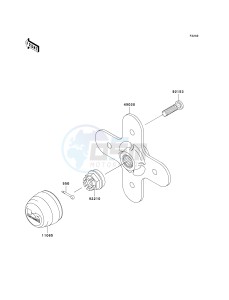 KVF 750 B (BRUTE FORCE 750 4X4I) (B6F-B7FA) B7F drawing REAR HUB