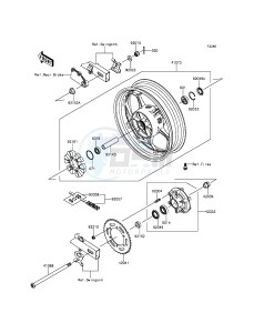 Z300 ER300AFF XX (EU ME A(FRICA) drawing Rear Hub