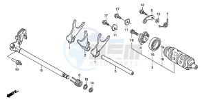 XL1000VA drawing GEARSHIFT DRUM