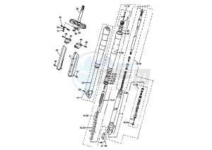 TT E 600 drawing FRONT FORK