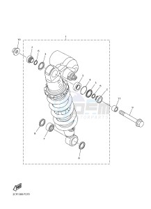 YZF-R1 998 R1 (2CR1 2CR2) drawing REAR SUSPENSION