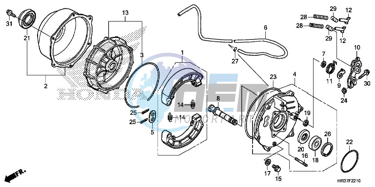 REAR BRAKE PANEL