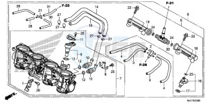 CBR650F 2ED - (2ED) drawing THROTTLE BODY