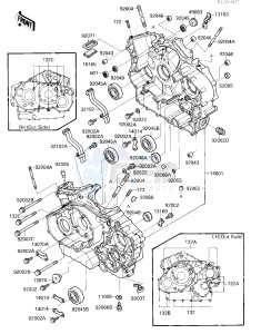 VN 1500 A [VULCAN 88] (A1-A5) [VULCAN 88] drawing CRANKCASE