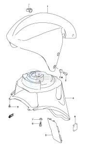 AY50 (P19) katana drawing FRONT FENDER (MODEL K4)