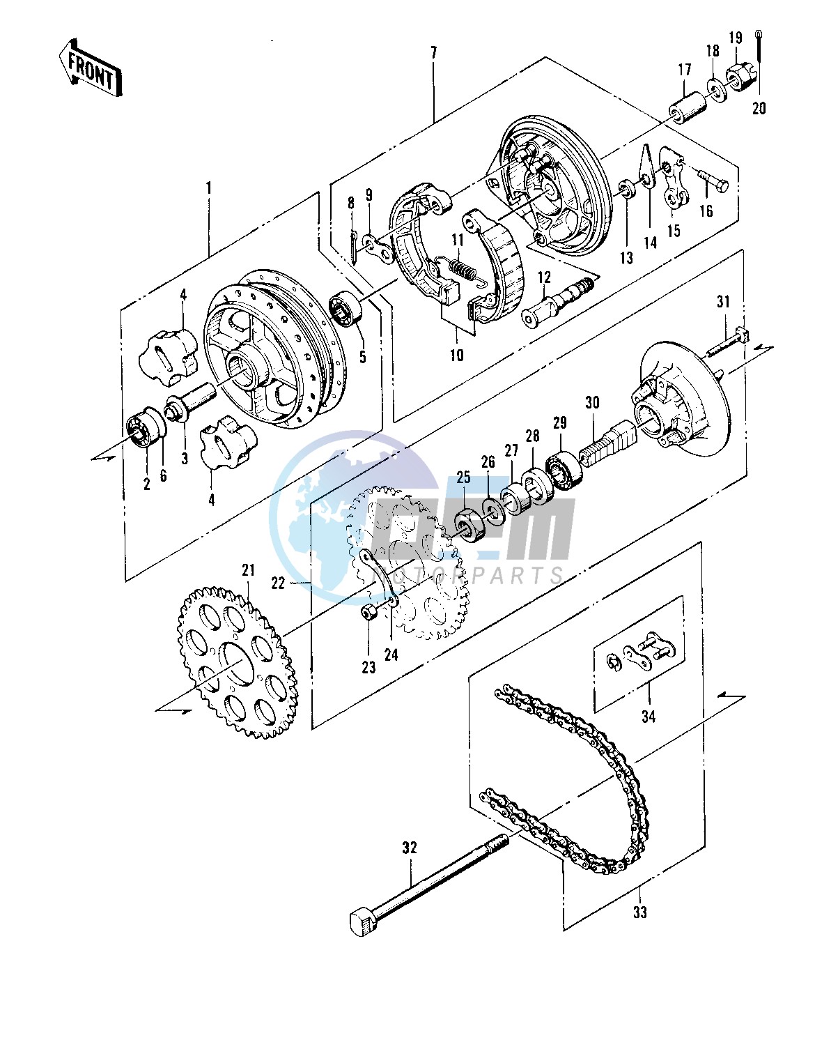 REAR HUB_BRAKE_CHAIN