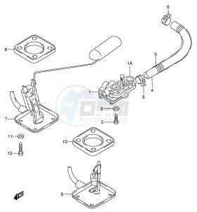 GSX750 (E4) drawing FUEL COCK