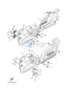 YXM700ES YXM700PSE VIKING EPS SPECIAL EDITION (1XP7) drawing SIDE COVER