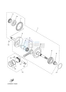 MW125A TRICITY 125 (2CMP 2CMR) drawing CRANKSHAFT & PISTON