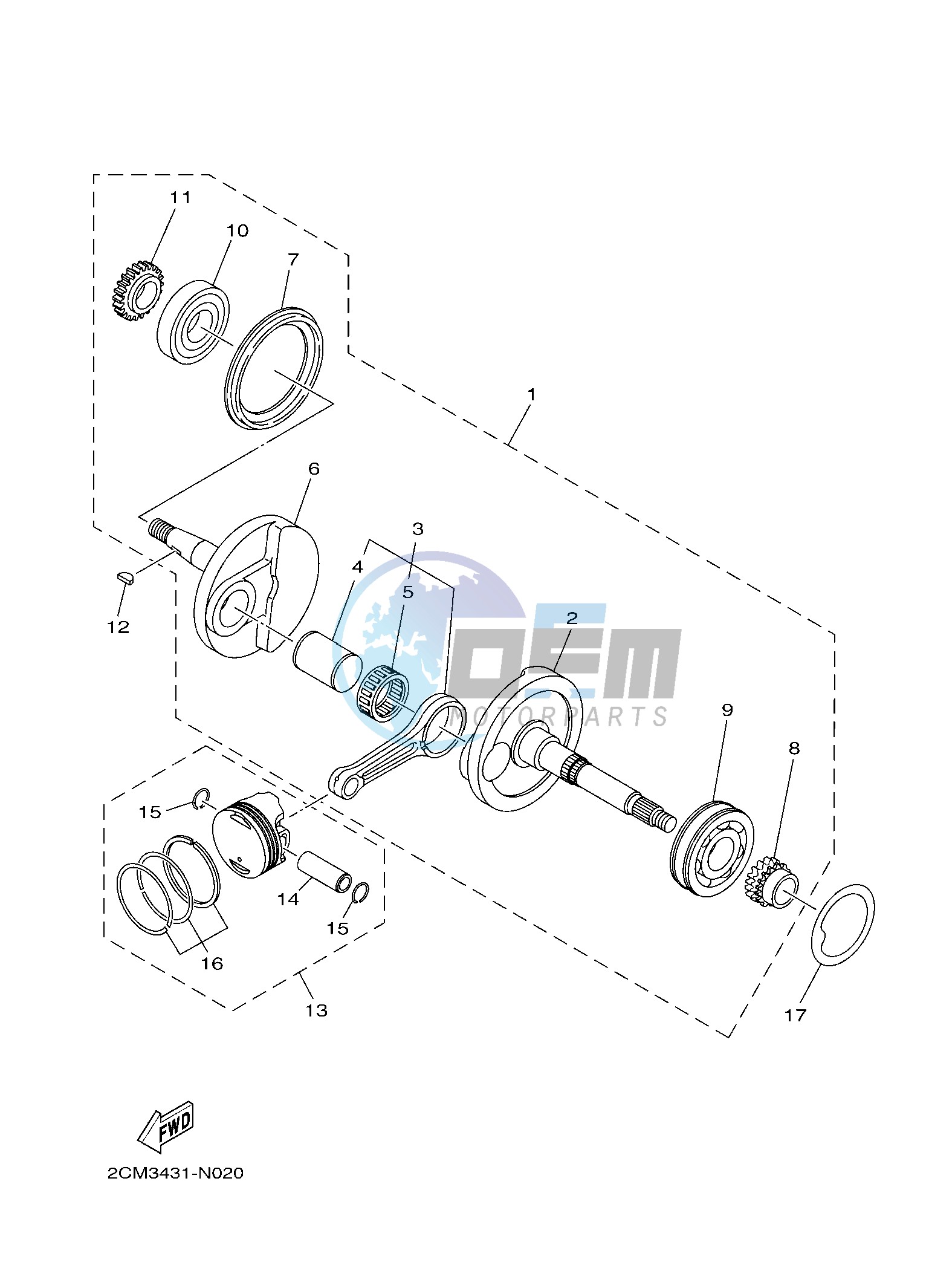 CRANKSHAFT & PISTON