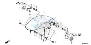 CBR650FAE CBR650FAE 2ED - (2ED) drawing FRONT FENDER