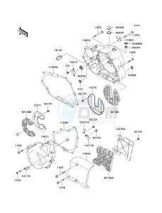 BN 125 A [ELIMINATOR 125] (A6F-A9F) A7F drawing ENGINE COVER-- S- -