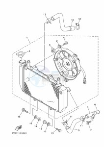 YFZ450R (BW2P) drawing RADIATOR & HOSE