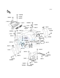 ZX 1200 A [NINJA ZX-12R] (A1) [NINJA ZX-12R] drawing AIR DUCT