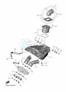 YZF690 YZF-R7 (BEBA) drawing INTAKE