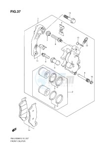 RM-Z 450 drawing FRONT CALIPER (K8-L0)