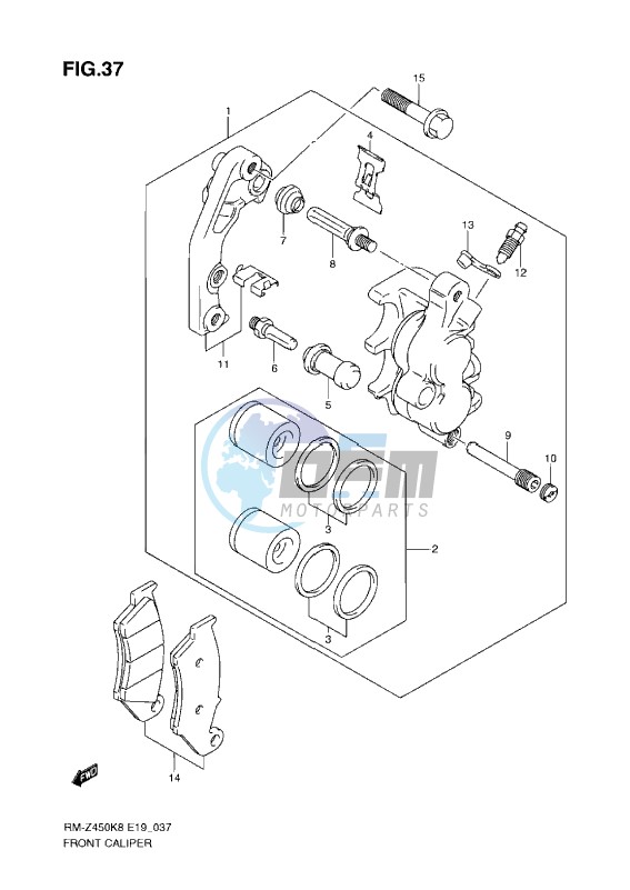 FRONT CALIPER (K8-L0)