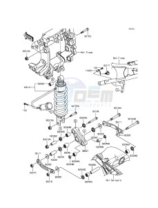 1400GTR ABS ZG1400EGF FR GB XX (EU ME A(FRICA) drawing Suspension/Shock Absorber