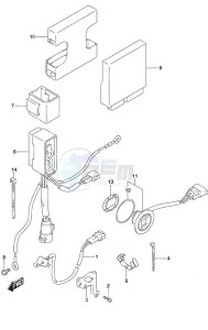 DF 60A drawing PTT Switch/Engine Control Unit