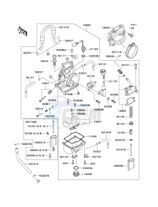 KX 250 L [KX250] (L4) [KX250] drawing CARBURETOR