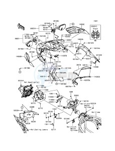 NINJA H2 / NINJA H2 CARBON ZX1000XHF XX (EU ME A(FRICA) drawing Cowling