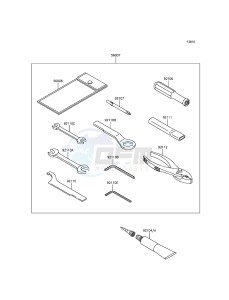 Z300 ER300AFF XX (EU ME A(FRICA) drawing Owner's Tools