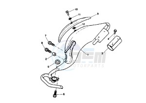 YQ AEROX 50 drawing EXHAUST