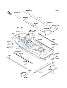 JET SKI STX-15F JT1500A8F FR drawing Pads