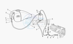 California 1100 Stone - Metal PI Special Sport/Al. PI drawing Fuel vapour recover system