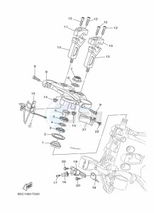 TRACER 900 GT MTT850D (B1JD) drawing STEERING