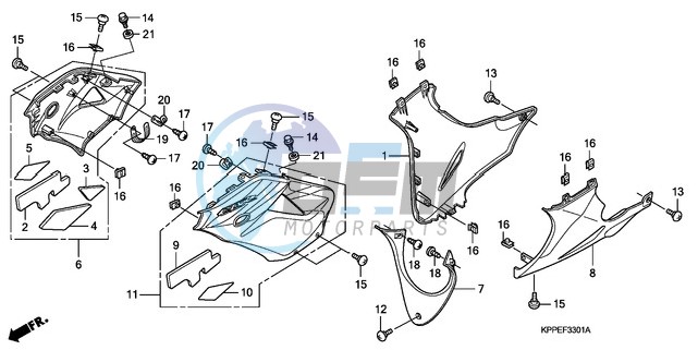 UNDER COWL (CBR125RW7/RW9/RWA)