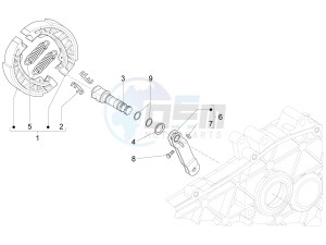 PRIMAVERA 50 4T-3VS E4 (EMEA) drawing Rear brake - Brake jaw