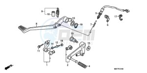 XL1000V9 Europe Direct - (ED) drawing PEDAL