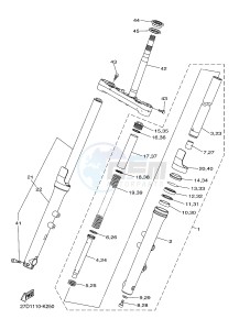 XVS1300CU XVS1300 CUSTOM (2SS1) drawing FRONT FORK