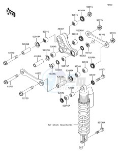 KX85 KX85CJF EU drawing Suspension