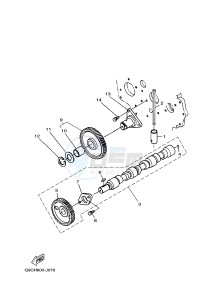 EDL13000STE 1647 (Q9CH) drawing CAMSHAFT & IDLE GEAR