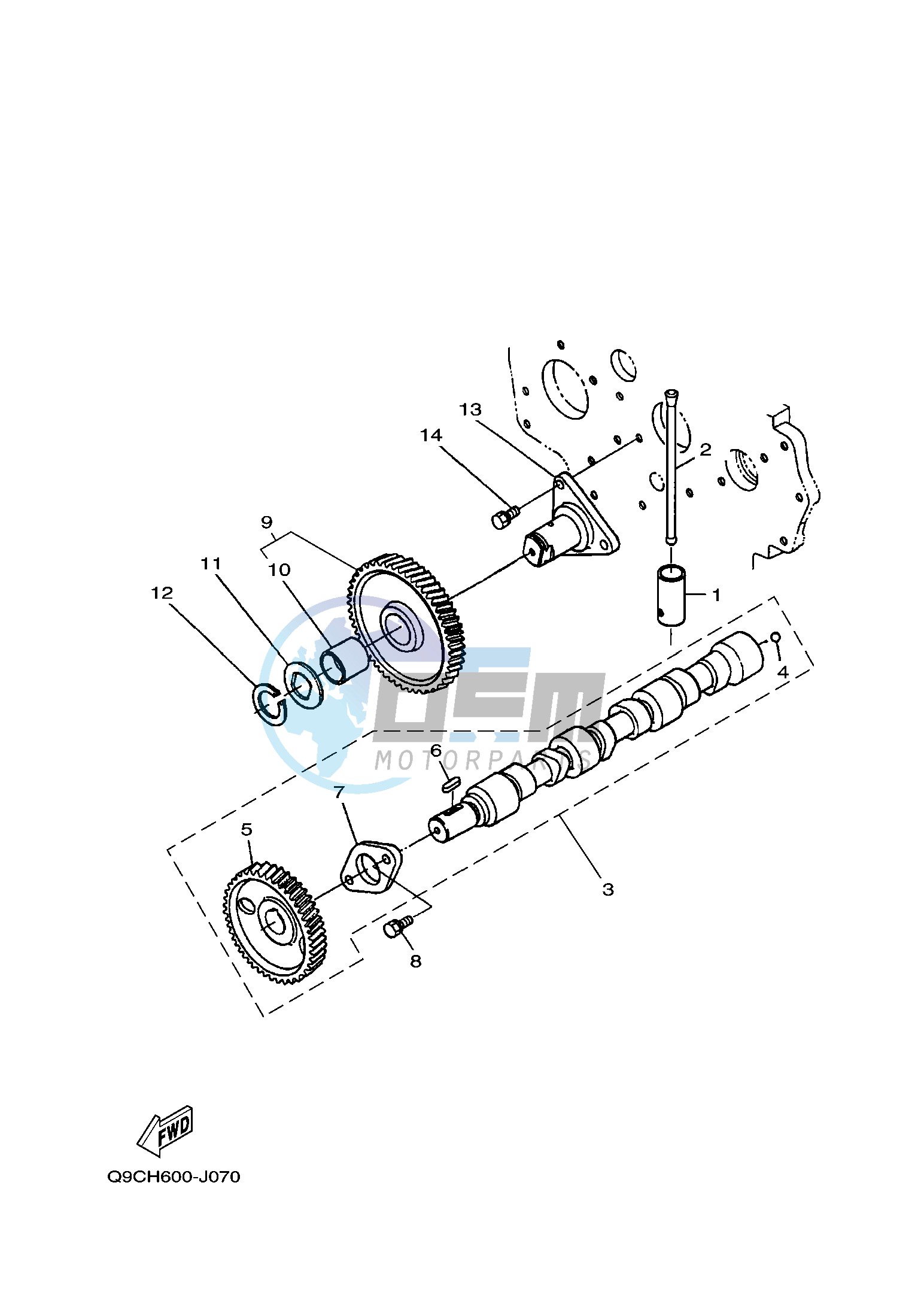 CAMSHAFT & IDLE GEAR