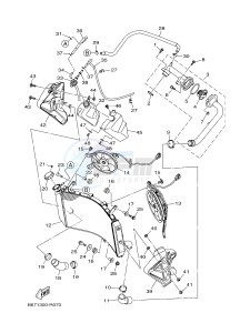 MTN1000 MTN-1000 MT-10 (B671) drawing RADIATOR & HOSE