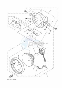 YB125 (2CSD) drawing HEADLIGHT