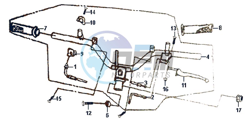 HANDLEBAR / BRAKE LEVERS /CABLES