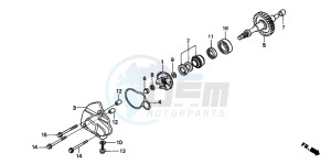 NSR50R drawing WATER PUMP