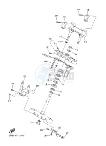 XVS1300A MIDNIGHT STAR (1CS5) drawing STEERING