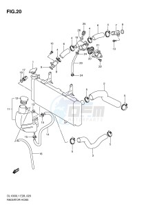 DL1000 (E28) V-Strom drawing RADIATOR HOSE