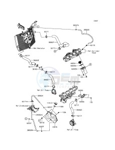 NINJA_ZX-6R ZX600REF FR GB XX (EU ME A(FRICA) drawing Water Pipe