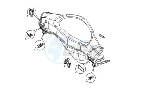 BOULEVARD - 125 CC 4T EU3 drawing HANDLE SWITCH