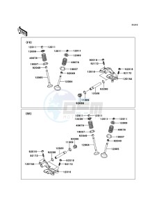 KVF750 4x4 KVF750LCS EU GB drawing Valve(s)