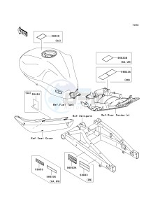 EX 650 A [NINJA 650R] (A6F-A8F) A6F drawing LABELS