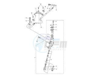 WR R 250 drawing REAR MASTER CYLINDER