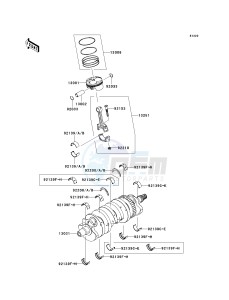 ZX 600 P [NINJA ZX-6R] (7F-8FA) P7F drawing CRANKSHAFT_PISTON-- S- -