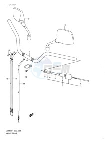 DL650 ABS V-STROM EU-UK drawing HANDLEBAR